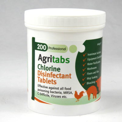 200 Agritabs Animal Chlorine Disinfection Tablets